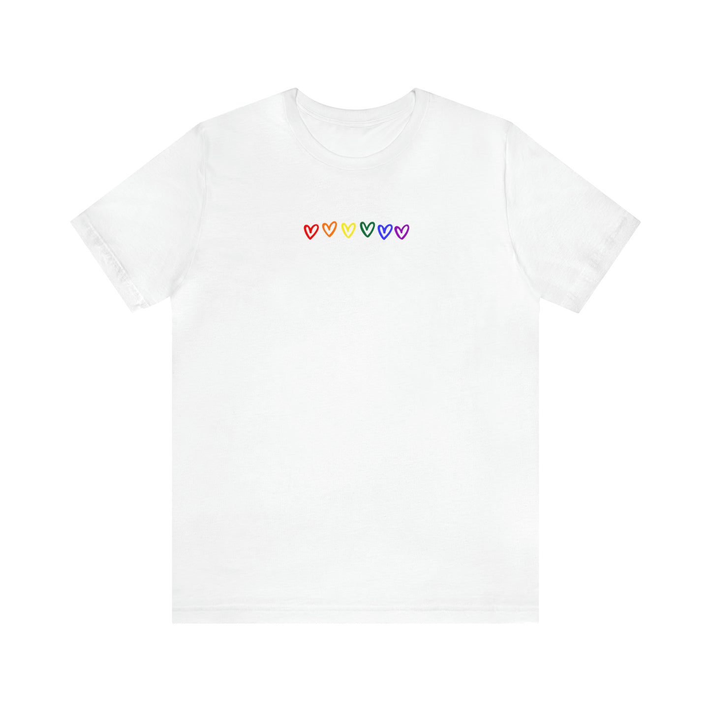 "Rainbow Stripes" Two Sided Unisex Tee - Pride Collection