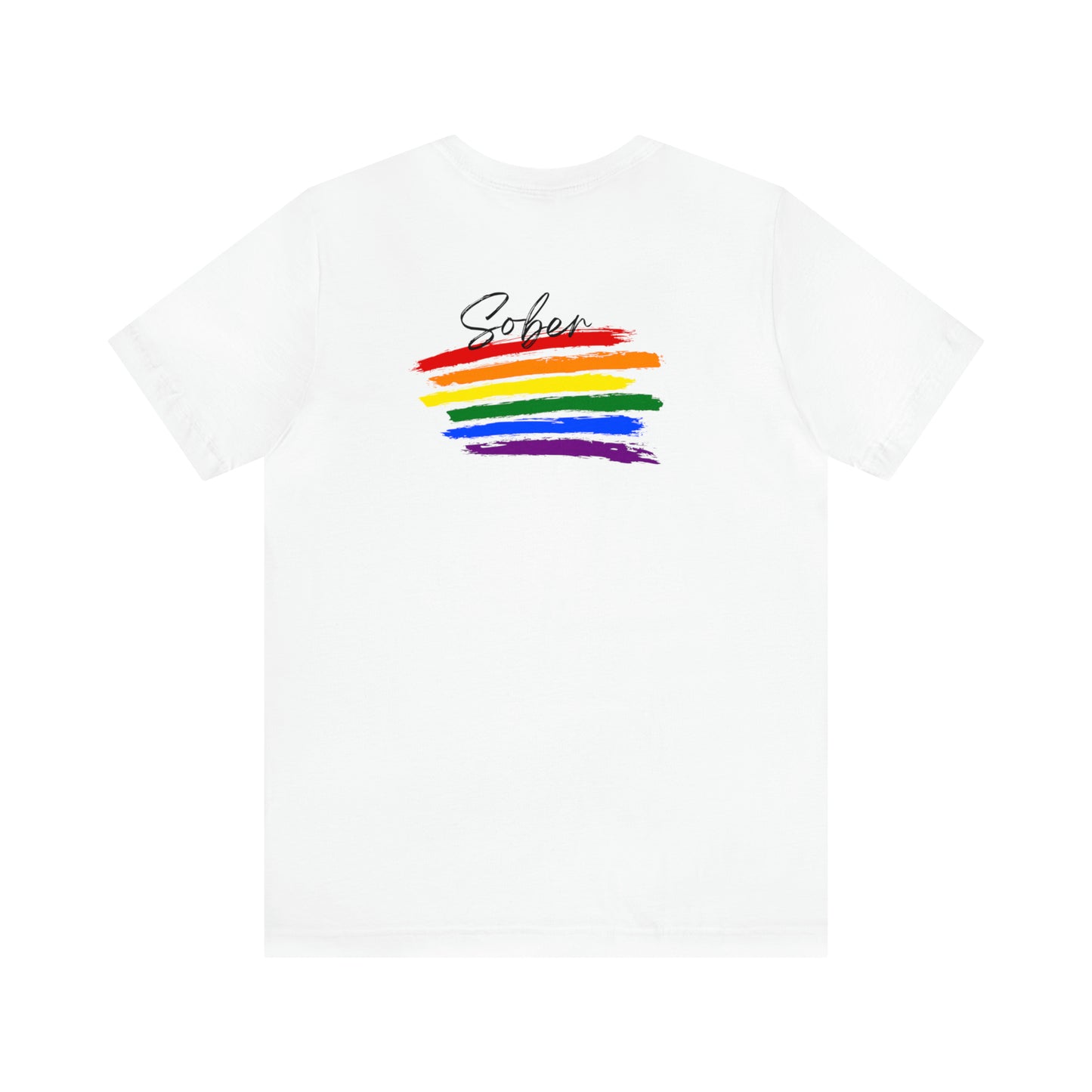 "Rainbow Stripes" Two Sided Unisex Tee - Pride Collection