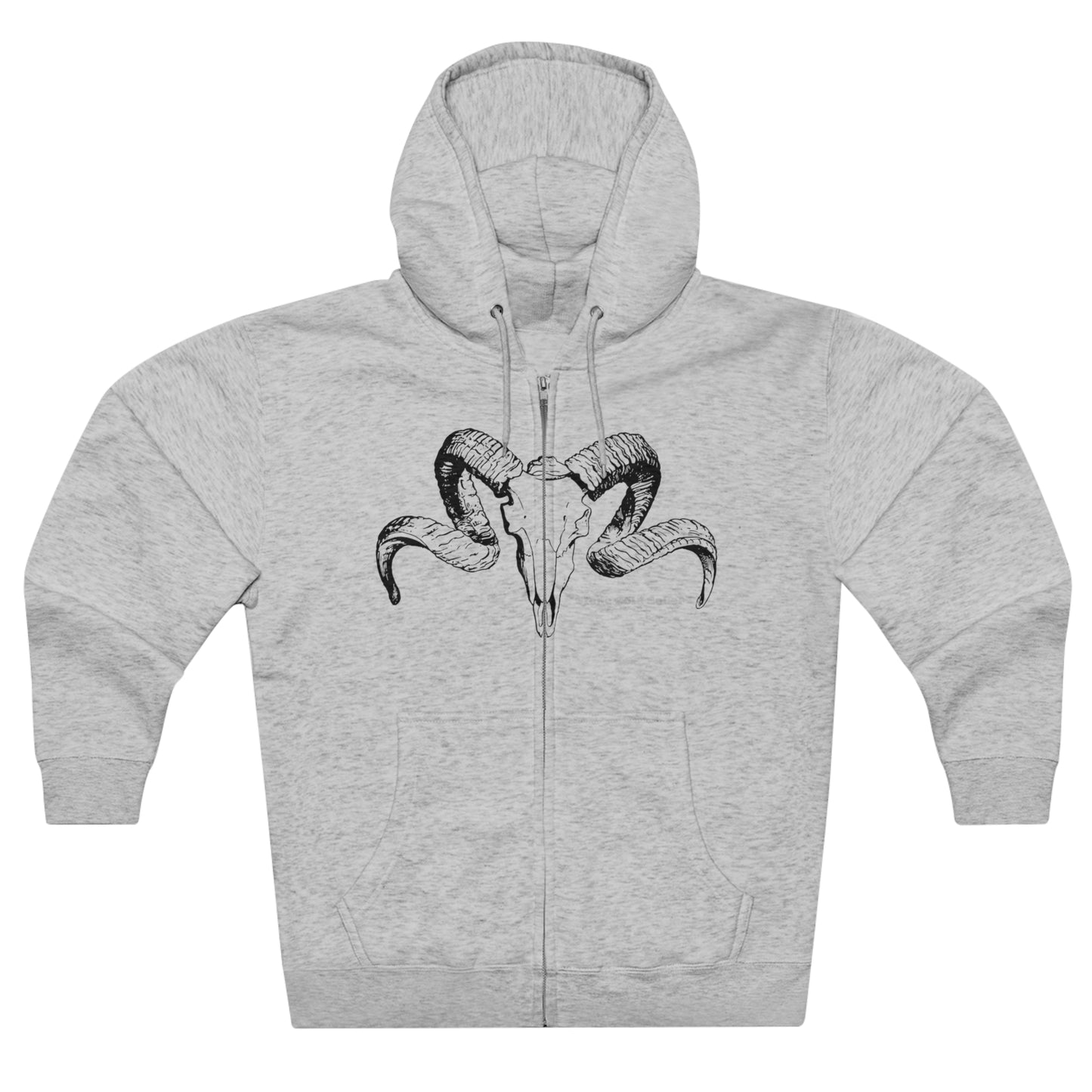 "Stone Cold Sober Horns" Two-Sided Unisex Full Zip Hoodie