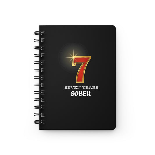 Sober Birthday Journal "Seven Years" Spiral 5 x 7