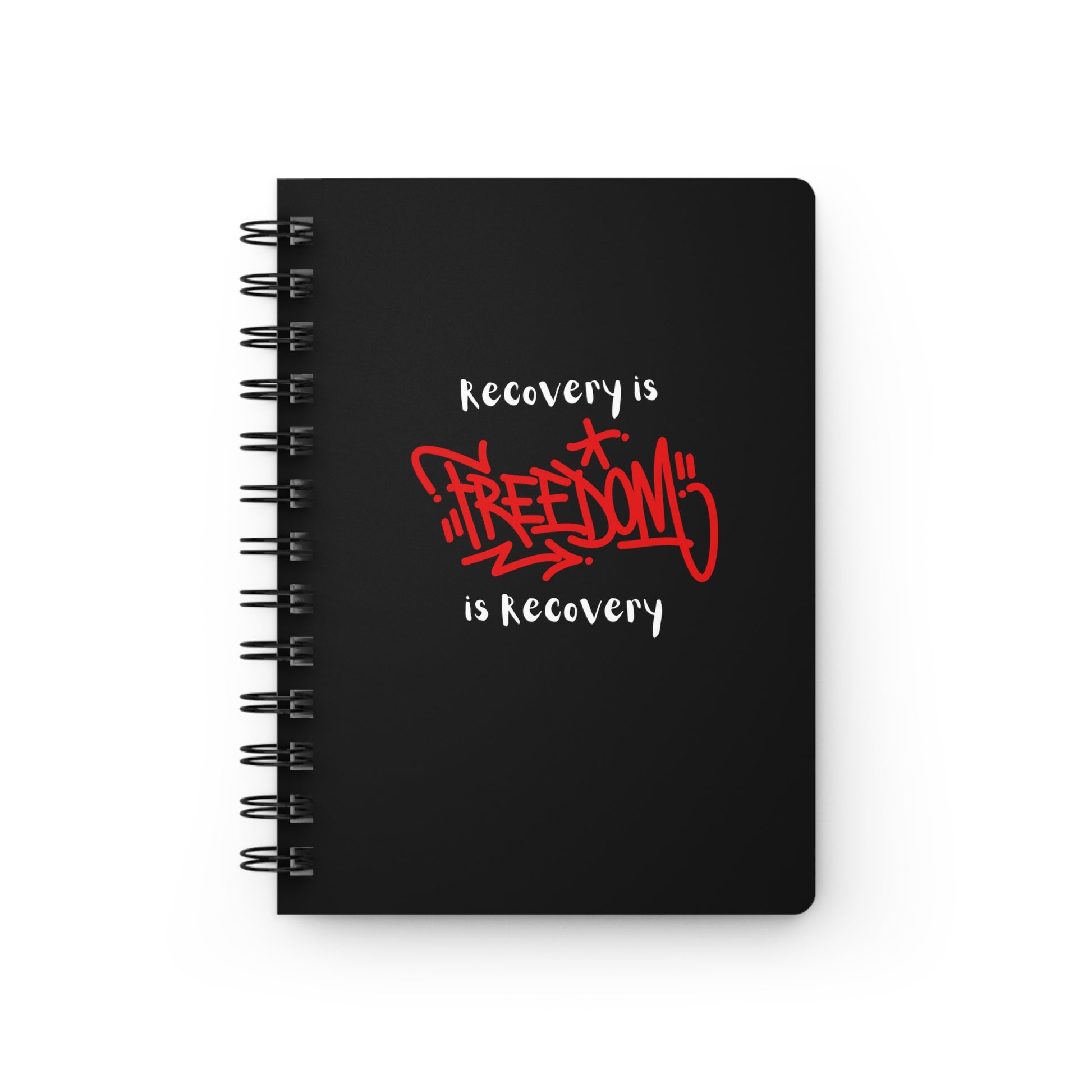 Recovery is FREEDOM  5x7 Journal from Saffy Baldwin at Celebrate Sobriety Gifts.com