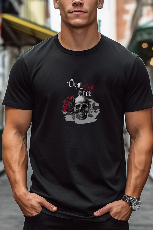 "Skull and Rose" Unisex NA Recovery Short Sleeve Tee