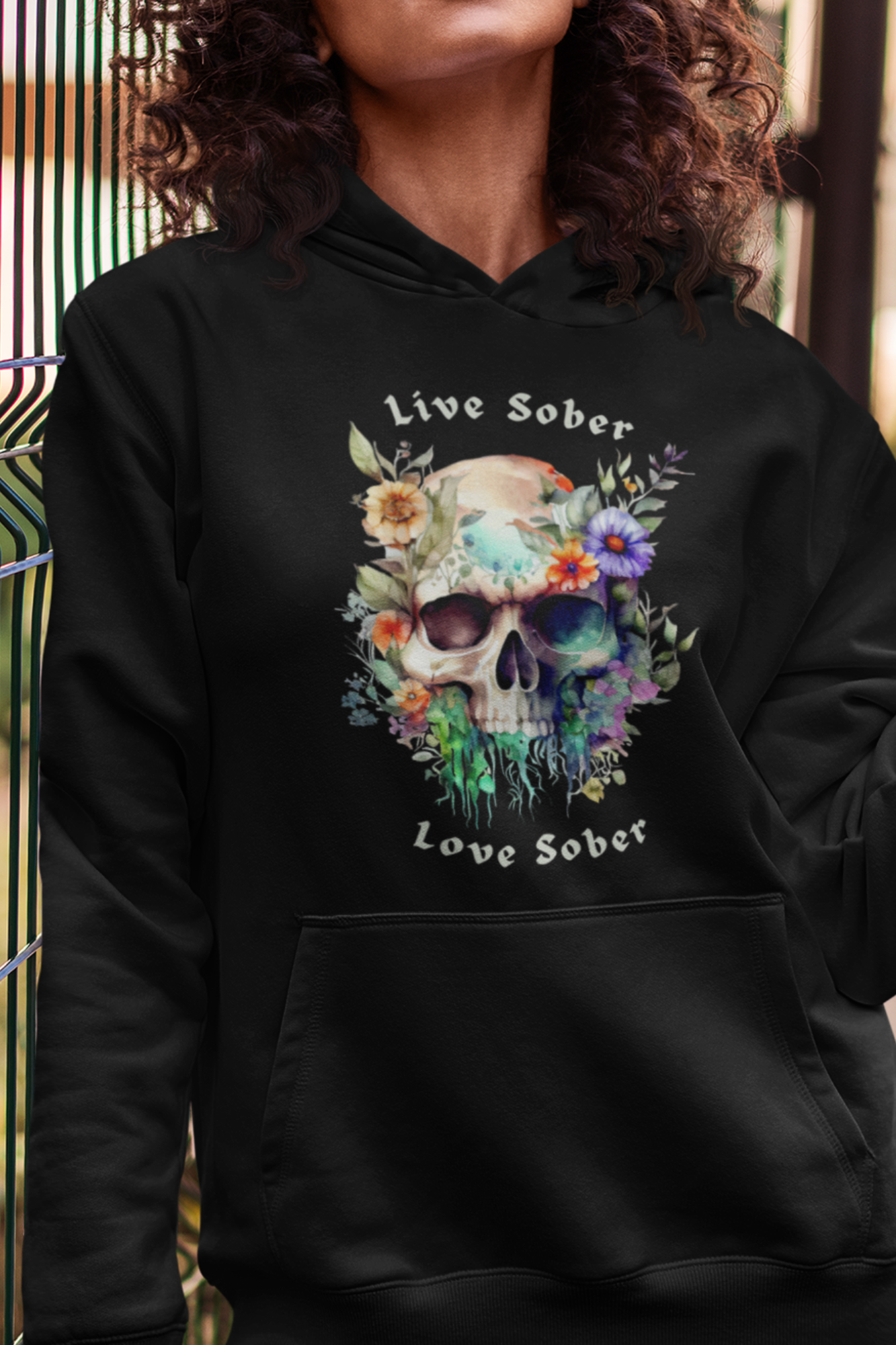 "Live Sober Love Sober" Unisex Hoodie